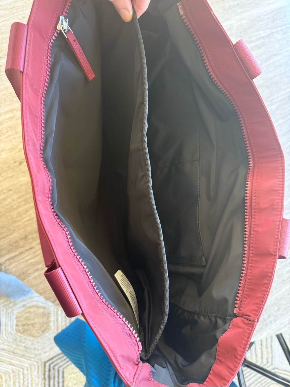 Athleta Wine Red Tote Bag - Picture 4 of 8